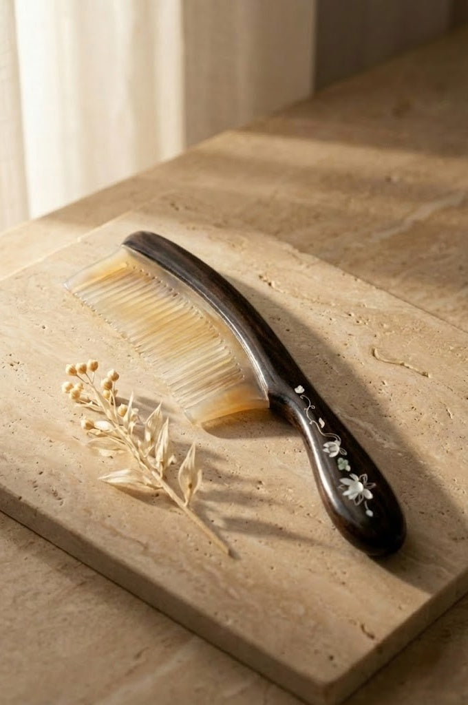 Premium Anti-Static Detangler | Ebony Wood & Natural Horn