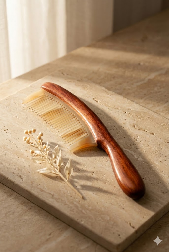 Premium Anti-Static Detangler | Ebony Wood & Natural Horn