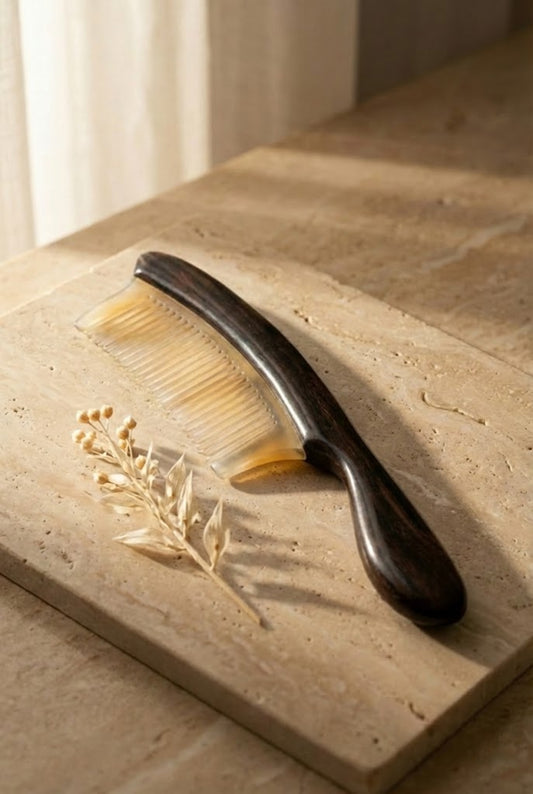 Premium Anti-Static Detangler | Ebony Wood & Natural Horn